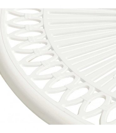 vidaXL Garden Table White 62x62x65 cm Cast Aluminium