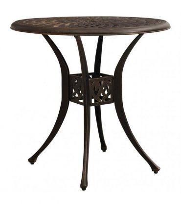 vidaXL Garden Table Bronze 78x78x72 cm Cast Aluminium