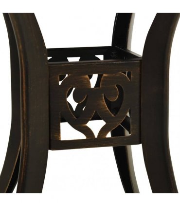 vidaXL Garden Table Bronze 78x78x72 cm Cast Aluminium