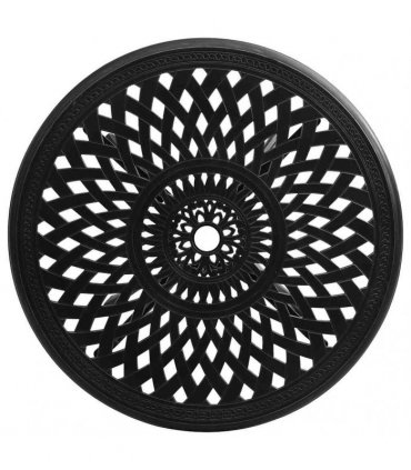 vidaXL Garden Table Black 78x78x72 cm Cast Aluminium