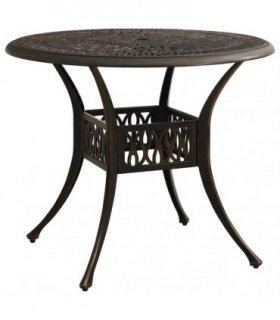 vidaXL Garden Table Bronze 90x90x74 cm Cast Aluminium