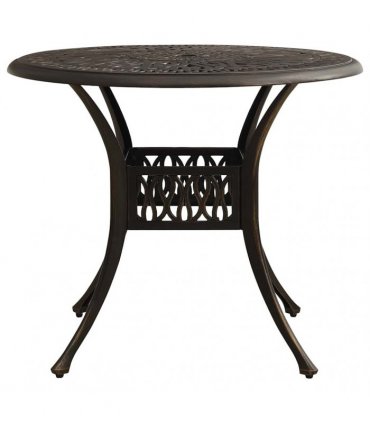 vidaXL Garden Table Bronze 90x90x74 cm Cast Aluminium