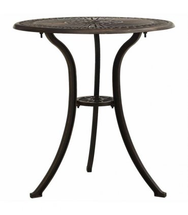 vidaXL 3 Piece Bistro Set Cast Aluminium Bronze
