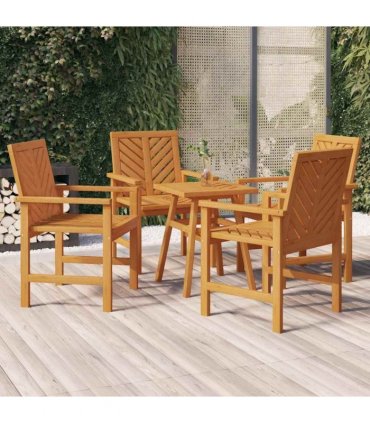 vidaXL Garden Dining Chairs 4 pcs Solid Wood Acacia