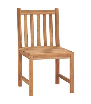 vidaXL Garden Chairs 2 pcs Solid Teak Wood
