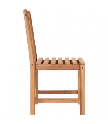 vidaXL Garden Chairs 2 pcs Solid Teak Wood