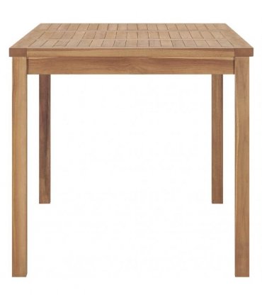 vidaXL Garden Dining Table 140x80x77 cm Solid Teak Wood