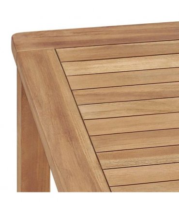 vidaXL Garden Dining Table 140x80x77 cm Solid Teak Wood