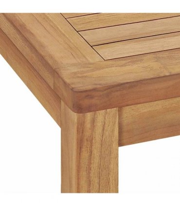 vidaXL Garden Dining Table 140x80x77 cm Solid Teak Wood
