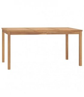 vidaXL Garden Dining Table 160x80x77 cm Solid Teak Wood