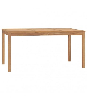 vidaXL Garden Dining Table 160x80x77 cm Solid Teak Wood