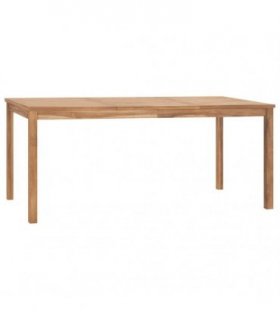 vidaXL Garden Dining Table 180x90x77 cm Solid Teak Wood