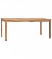 vidaXL Garden Dining Table 180x90x77 cm Solid Teak Wood