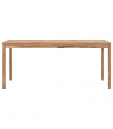 vidaXL Garden Dining Table 180x90x77 cm Solid Teak Wood