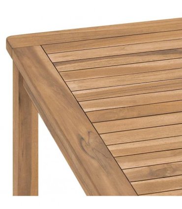 vidaXL Garden Dining Table 180x90x77 cm Solid Teak Wood