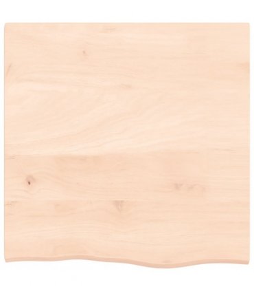 vidaXL Table Top 60x60x2 cm Untreated Solid Wood Oak