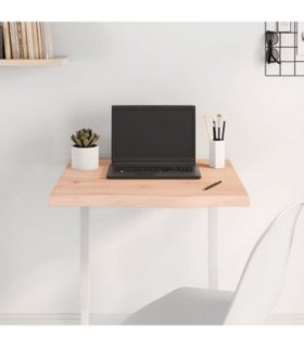 vidaXL Table Top 60x60x(2-4) cm Untreated Solid Wood Oak