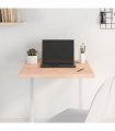 vidaXL Table Top 60x60x(2-4) cm Untreated Solid Wood Oak
