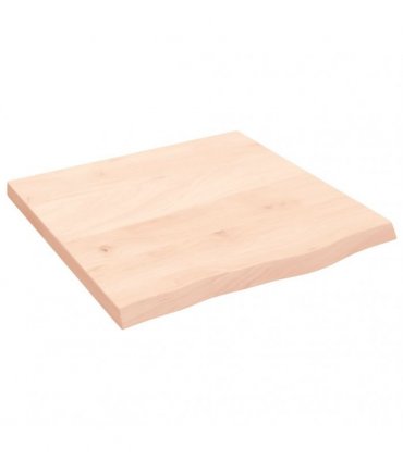 vidaXL Table Top 60x60x(2-4) cm Untreated Solid Wood Oak