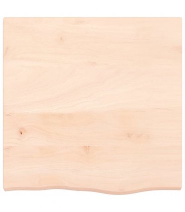 vidaXL Table Top 60x60x(2-4) cm Untreated Solid Wood Oak