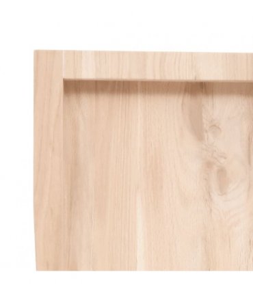 vidaXL Table Top 80x50x(2-6) cm Untreated Solid Wood Oak