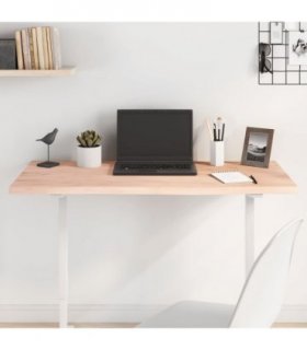 vidaXL Table Top 100x60x2 cm Untreated Solid Wood Oak
