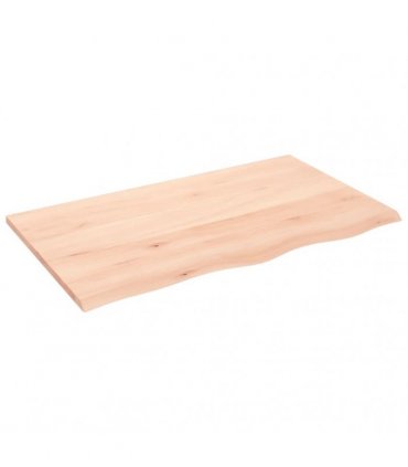 vidaXL Table Top 100x60x2 cm Untreated Solid Wood Oak