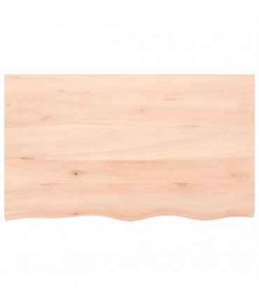 vidaXL Table Top 100x60x2 cm Untreated Solid Wood Oak