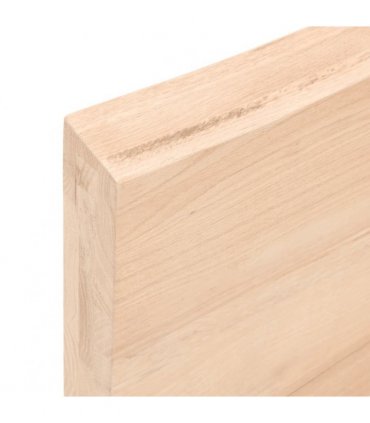 vidaXL Table Top 100x60x2 cm Untreated Solid Wood Oak