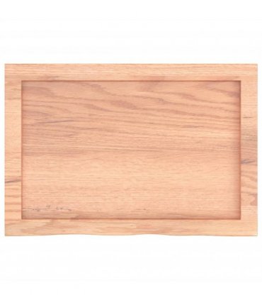 vidaXL Table Top Light Brown 60x40x(2-6) cm Treated Solid Wood Oak