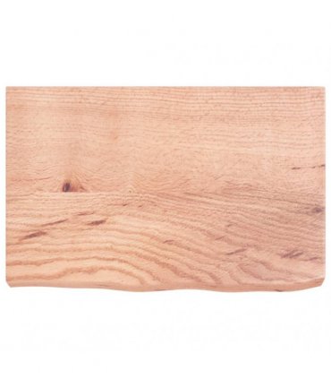 vidaXL Table Top Light Brown 60x40x(2-6) cm Treated Solid Wood Oak