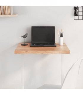 vidaXL Table Top Light Brown 60x50x(2-4) cm Treated Solid Wood Oak