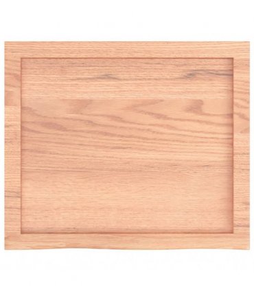 vidaXL Table Top Light Brown 60x50x(2-4) cm Treated Solid Wood Oak