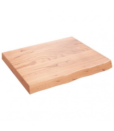 vidaXL Table Top Light Brown 60x50x(2-6) cm Treated Solid Wood Oak