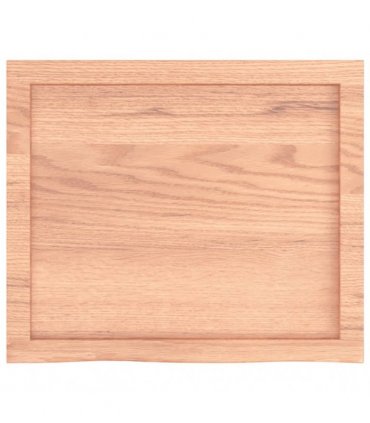 vidaXL Table Top Light Brown 60x50x(2-6) cm Treated Solid Wood Oak