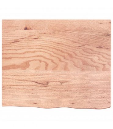 vidaXL Table Top Light Brown 60x50x(2-6) cm Treated Solid Wood Oak