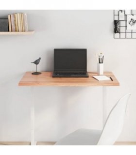 vidaXL Table Top Light Brown 80x50x2 cm Treated Solid Wood Oak