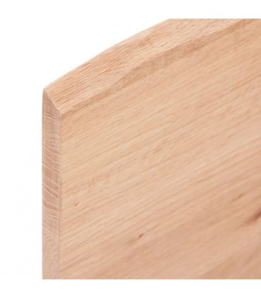 vidaXL Table Top Light Brown 80x50x2 cm Treated Solid Wood Oak