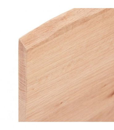 vidaXL Table Top Light Brown 100x40x2 cm Treated Solid Wood Oak