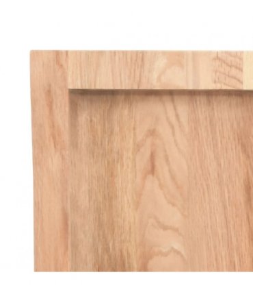 vidaXL Table Top Light Brown 100x50x(2-4) cm Treated Solid Wood Oak