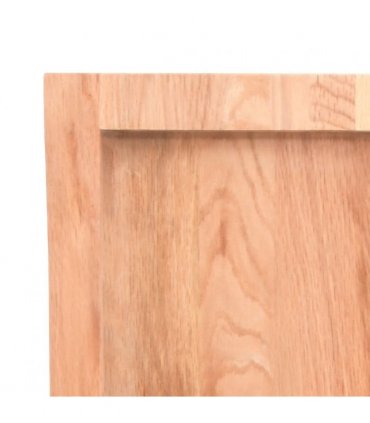 vidaXL Table Top Light Brown 120x60x(2-4) cm Treated Solid Wood Oak