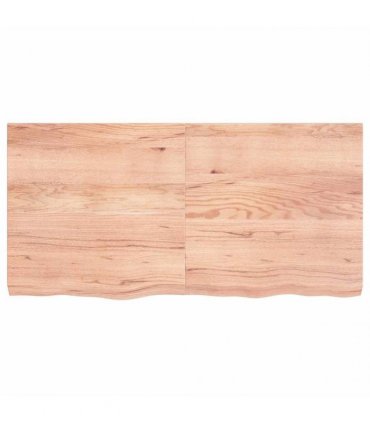vidaXL Table Top Light Brown 120x60x(2-6) cm Treated Solid Wood Oak