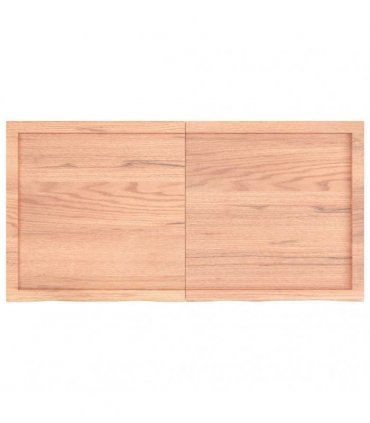 vidaXL Table Top Light Brown 120x60x(2-6) cm Treated Solid Wood Oak