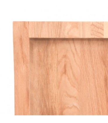 vidaXL Table Top Light Brown 120x60x(2-6) cm Treated Solid Wood Oak