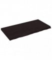 vidaXL Table Top Dark Brown 120x60x(2-6) cm Treated Solid Wood Oak