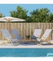 vidaXL Beach Towels 4 pcs Grey 60x135 cm Fabric 400 GSM