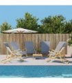 vidaXL Beach Towels 6 pcs Grey 60x135 cm Fabric 400 GSM