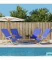 vidaXL Beach Towels 4 pcs Royal Blue 60x135 cm Fabric 400 GSM