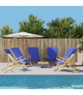 vidaXL Beach Towels 6 pcs Royal Blue 60x135 cm Fabric 400 GSM