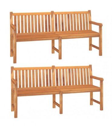 vidaXL 3 Piece Garden Dining Set Solid Wood Teak